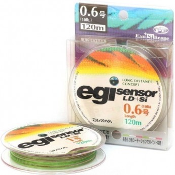 Плетеная леска DAIWA EGI Sensor LD + SI 1-180P 6,5kg ( 180м ) Плетеная леска DAIWA EGI Sensor LD + SI 1-180P 6,5kg ( 180м )