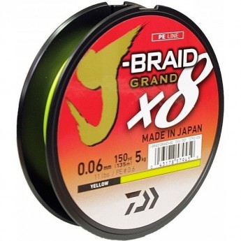 Шнур DAIWA J-BRAID GRAND X8E 135м 0,24мм IB